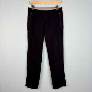 Patagonia Cold Track Light Pants Men's M Black Active Running‎ Zip Pockets Logo